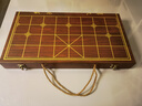 索仁中國象棋帶棋盤兒童大號實木紅花梨象棋便攜折疊盤送禮禮盒 50#黑檀配折疊盒 曬單實拍圖