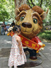 ASK JUNIOR吸濕透氣嬰幼裙子夏兒童掛脖吊帶連衣裙女童A字碎花裙 花色  120  曬單實(shí)拍圖