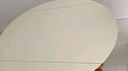 源氏木語(yǔ)x維莎系列實(shí)木伸縮餐桌可變圓桌小戶型家用折疊圓形巖板飯桌 1.4m餐桌+M07X03圓弧椅*4 曬單實(shí)拍圖