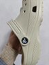 CORCS CROCS經(jīng)典洞洞鞋男女夏季新款男女涼鞋平底沙灘涼拖鞋一腳蹬鞋 骨白色 40 曬單實(shí)拍圖