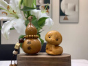 春生秋收創(chuàng)意高級(jí)感辦公室桌面擺件木雕十二生肖文玩葫蘆擺件桌面飾品 生肖龍-擺件+葫蘆+胡桃木底座 曬單實(shí)拍圖