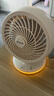 海爾（Haier） 電風(fēng)扇迷你USB手持充電臺(tái)式循環(huán)扇風(fēng)扇輕音辦公室桌面小型掛壁風(fēng)扇小型空氣循環(huán)扇學(xué)生宿舍風(fēng)扇 戶外風(fēng)扇+【氛圍燈】充電款LSF-CL101(W) 曬單實(shí)拍圖