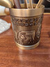 塔馳密司（TOUCH MISS）茶道六君子套裝功夫茶具配件大全茶夾茶針茶刀養(yǎng)壺筆茶臺泡茶工具 五牛圖-黃銅茶道六君子 曬單實拍圖