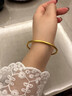 謝瑞麟黃金手鐲女古法素圈足金鐲子半實心送女友老婆情人節(jié)七夕禮物計價 足金56圈口約5.2克【厚壁中空】現(xiàn)貨 曬單實拍圖