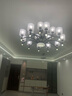 珺蒂北歐客廳吊燈現代簡約燈具套餐防塵餐廳創(chuàng)意網紅臥室自建房燈飾 黑色15頭-配三色led光源 曬單實拍圖