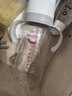 愛得利（evorie） 玻璃奶瓶 嬰兒奶瓶寬口徑帶手柄帶吸管奶瓶300ml （6個月+） 曬單實(shí)拍圖