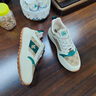 楓葉楓葉板鞋男鞋春季新款透氣防滑輕便休閑鞋軟底厚底潮流百搭老爹鞋 米白/棕/綠 【標準皮鞋碼】 41 (255mm) 曬單實(shí)拍圖