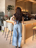 Calvin KleinJeans25早秋女美式復(fù)古潑墨效果ck純棉松弛感闊腿牛仔褲47C702G X0N-牛仔淺藍(lán) 28 曬單實(shí)拍圖