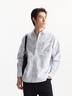 杰克·瓊斯（JACK&JONES）男裝夏季新款純棉舒適美式復(fù)古經(jīng)典條紋休閑寬松短袖T恤 E40黑色 常規(guī) S （170） 曬單實(shí)拍圖