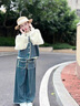 奧特曼童裝女童牛仔套裝2025新款春秋季兒童衣服馬甲三件套韓版女孩秋裝 圖片色 140 建議130-140cm9-10歲 曬單實(shí)拍圖