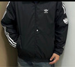 adidas休閑簡約三條紋梭織立領(lǐng)夾克外套男裝阿迪達斯官方三葉草 黑色 S 曬單實拍圖