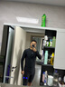 美津濃（MIZUNO）泳衣男運動健身速干水母衣大碼長袖防曬沙灘潛水沖浪服1105黑L 曬單實拍圖
