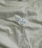 FILA【舒爽棉】斐樂童裝兒童短袖T恤2025夏季新款中大童網(wǎng)球上衣 玉石白-WT 165 曬單實拍圖