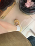 康姿蝶厚底板鞋女2025夏季新款百搭阿甘德訓(xùn)鞋學(xué)生休閑運動面包鞋子女 米色 37 曬單實拍圖