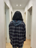 啄木鳥2025新款大尺碼胖m妹秋裝休閑顯瘦棉衛(wèi)衣女寬松遮肚連帽假兩件 2023依1126#藏青色2024 2XL 曬單實拍圖
