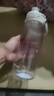 樂扣樂扣（LOCK&LOCK）大容量塑料運(yùn)動(dòng)水杯戶外便攜水壺帶拎手刻度男女夏季杯子白色1L 曬單實(shí)拍圖