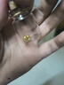 御邪足金999光面算盤珠隔斷珠黃金墊片DIY手串手鏈金配飾 算盤珠:約0.03g 曬單實(shí)拍圖