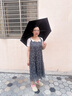 范爺家五折迷你遮陽傘小巧便捷晴雨傘黑膠少女卡通學(xué)生防曬紫外線太陽傘 曬單實(shí)拍圖