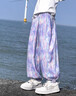 優(yōu)優(yōu)1點(diǎn)（Yoyo one）女童防蚊褲夏季兒童速干褲子夏天薄款冰絲束腳褲中大童休閑運(yùn)動(dòng)褲 16370幻彩紫 150 150cm 曬單實(shí)拍圖