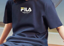 FILA【舒爽棉】斐樂童裝兒童上衣2025年春季新款男中大童短袖T恤 淺遠天藍-LB 140 曬單實拍圖