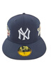 NEW ERA紐亦華棒球帽男女同款MLB平檐帽NY刺繡潮流情侶遮陽帽子5950 60358055-藏青色 712 59cm 曬單實(shí)拍圖