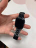 岧峣適用蘋果手表s10表帶高級鋼鐵俠鈦合金屬iwatch9腕帶s8/s7不銹鋼ultra男applewatch表帶替換配件 官方黑色【保險扣鈦金屬表帶 】送拆卸工具 適用蘋果Watch S10 【42 曬單實拍圖