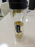 天喜（TIANXI）一鍵開蓋雙層玻璃杯大容量水杯茶水分離杯節(jié)日禮物黑色500ml 曬單實(shí)拍圖
