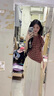 艾美琦美（AIMEIQIMEI）2025新款夏季不規(guī)則連衣裙子女裝套裝掛脖吊帶背心上衣顯瘦兩件套 格子襯衫+半身裙 L 曬單實(shí)拍圖