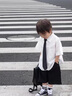 FIDQIOG品牌夏新款男童白襯衫套裝寶寶主持人禮服表演服 圖片色 (尺碼很足，無需貪大) 120 cm 曬單實(shí)拍圖