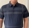 寶財羊爸爸夏裝冰絲短袖t恤男高端格紋polo衫中老年人上衣服父親節禮物 曬單實(shí)拍圖