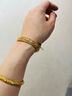 金至尊（3DG Jewellery）春暖花開(kāi)寬面橢圓黃金手鐲貴妃鐲足金999漸變開(kāi)口生日禮物計價(jià) 58圈-總重36.26克（金重36.12克） 曬單實(shí)拍圖