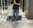 Levi's李維斯25年秋冬新款美式男士565寬松直筒休閑牛仔長褲A5756 中藍 34 (32) 曬單實拍圖