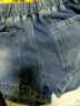 VEOX女松緊腰闊腿牛仔短褲女2025夏季新款高腰寬松顯瘦a字彈力牛仔 889#黑灰色 2XL 建議125-135斤 曬單實(shí)拍圖