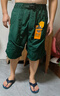 季言高奢男士短褲2025新款夏季薄款休閑寬松 速干透氣防水機(jī)能工裝褲 軍綠色 XL 曬單實(shí)拍圖