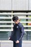 水立方泳衣沖浪服潛水服男長袖游泳上衣防寒防曬沖浪服速干衣 黑色  L  曬單實拍圖