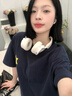 JBLV柏林之聲高端頭戴式藍牙耳機復古穿搭高顏值男女款耳機2025新款送男友女友生日禮物新年情人節禮物 水墨黑 曬單實(shí)拍圖
