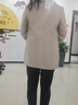 恒源祥雙面羊絨大衣秋冬款外套女中長款2025新款羊毛呢子寬松大碼外套 混白 S (110斤以內) 曬單實拍圖