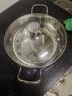 韓笑加厚食品級316不銹鋼湯鍋電磁爐火鍋專用鍋具家用打邊爐火鍋盆 特厚湯鍋【五件套】 28cm 曬單實拍圖