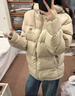 駱駝（CAMEL）【黑鉆5】戶外氣凝膠羽絨服24冬季新款男女同款保暖防潑水面包服 A34CAPN750B，奶茶棕，男女同款 L 曬單實拍圖