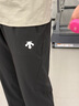 DESCENTE迪桑特TRAINING系列綜訓(xùn)訓(xùn)練男士梭織運(yùn)動(dòng)長褲秋季新品 BK-Tap Shoe L (175/84A) 曬單實(shí)拍圖