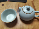青澹青澹汝窯旅行茶具套裝禮品家用冰裂釉天青汝瓷禮盒裝西子觀月茶組 西子觀月 開片可養(yǎng) 一壺1杯 曬單實拍圖