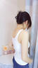 夢(mèng)特嬌莫代爾棉背心女西裝內搭打底衫修身薄款美背小吊帶無(wú)袖上衣四季款 曬單實(shí)拍圖