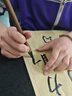 梅林筆莊大楷毛筆兼毫書(shū)法專(zhuān)用狼毫羊毫大號練字專(zhuān)業(yè)級中楷大楷楷書(shū)行書(shū)隸書(shū)國畫(huà)對聯(lián)大字抓筆初學(xué)者綠檀毛筆 曬單實(shí)拍圖