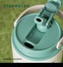 星巴克（Starbucks）雙飲口不銹鋼杯800ml大容量水杯咖啡杯保溫保冷杯生日禮物 曬單實拍圖