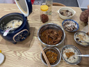 湯能優(yōu)品餐桌家用原木風(fēng)餐桌椅組合仿實(shí)木簡易飯桌小戶型公寓餐廳快餐桌子 【原木色】 ｜加粗加厚/超強(qiáng)承重 120cm 【寬80cm】一桌四椅 曬單實(shí)拍圖