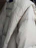 三彩2024冬季新款蓄熱保暖鵝絨服連帽寬松面包服羽絨服外套女 大象灰 M 160/84A 曬單實(shí)拍圖