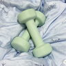 Keep 彩色浸塑啞鈴 男女家用家庭健身肌肉塑形手臂輕重量櫻粉 1kg*2 曬單實(shí)拍圖