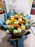 艾斯維娜鮮花速遞向日葵混搭花束生日禮物全國(guó)同城配送 向日葵香檳韓式花束 曬單實(shí)拍圖