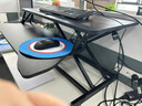 全品屋升降電腦桌升降工作臺(tái)電腦升降支架臺(tái)站立式升降辦公書桌 氣動(dòng)無級(jí)升降-黑桌雙層80cm 曬單實(shí)拍圖