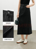 麥檬MM商場(chǎng)同款24夏新品灰色經(jīng)典H版牛仔半身長(zhǎng)裙5F4341571 極致灰 S 曬單實(shí)拍圖